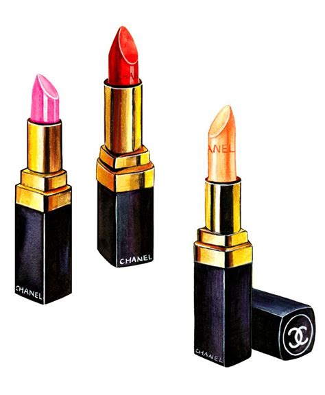 chanel lipstick bag drawing|chanel's lipstick.